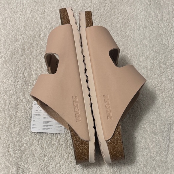 NWOB BIRKENSTOCK Women's Arizona Soft footbed Sandals - Light Pink / beige 39 - Picture 6 of 9